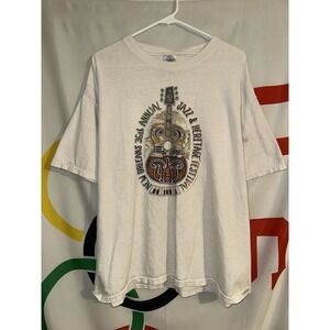 Vintage Y2K 2003 New Orleans Jazz Fest T Shirt XL Delta Music